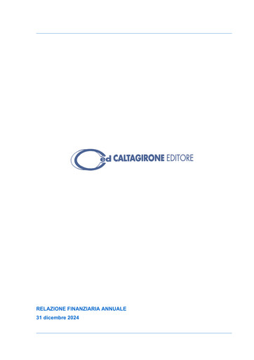 Thumbnail Caltagirone Editore Financial Report 2024