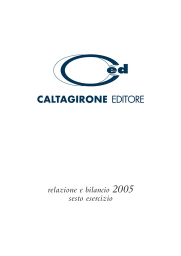 Thumbnail Caltagirone Editore Financial Statement 2005