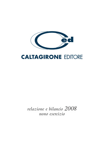 Thumbnail Caltagirone Editore Financial Statement 2008