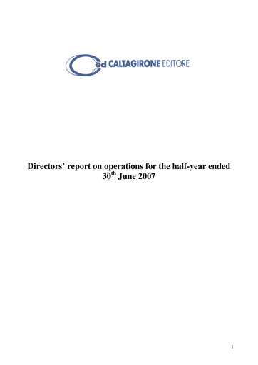 Thumbnail Caltagirone Editore Half-year Report 2007-h1