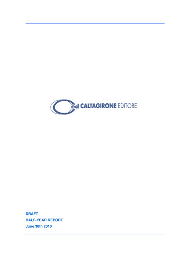 Thumbnail Caltagirone Editore Half-year Report 2010-h1