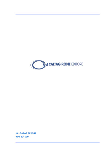 Thumbnail Caltagirone Editore Half-year Report 2011-h1