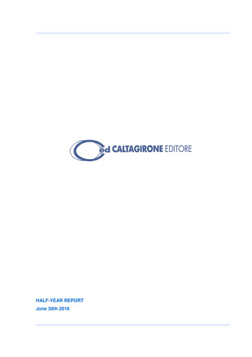 Thumbnail Caltagirone Editore Half-year Report 2018-h1