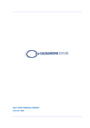 Thumbnail Caltagirone Editore Half-year Report 2024-h1
