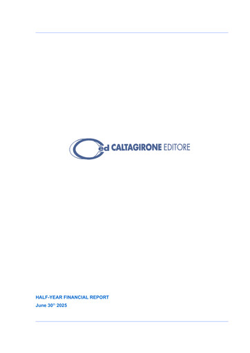 Thumbnail Caltagirone Editore Half-year Report 2025-h1
