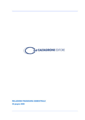 Thumbnail Caltagirone Editore Half-year Report 2009-h1