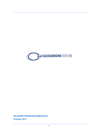 Thumbnail Caltagirone Editore Half-year Report 2013-h1