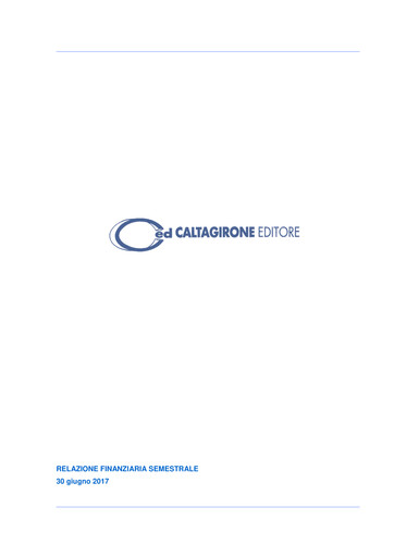 Thumbnail Caltagirone Editore Half-year Report 2017-h1