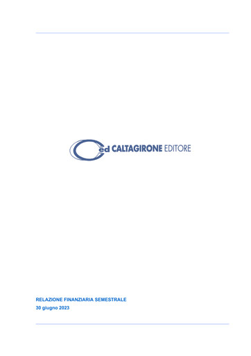 Thumbnail Caltagirone Editore Half-year Report 2023-h1