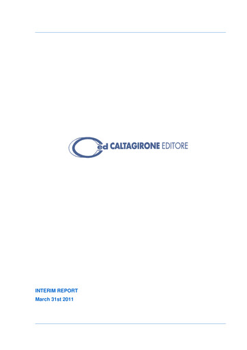 Thumbnail Caltagirone Editore Quarterly Report 2011-q1
