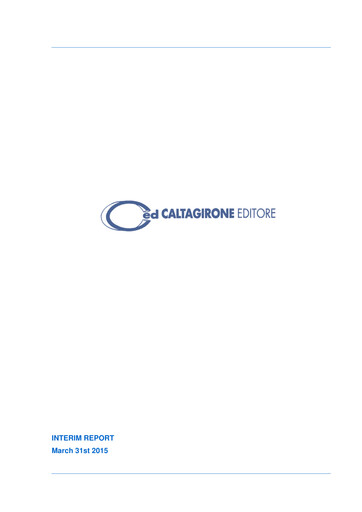 Thumbnail Caltagirone Editore Quarterly Report 2015-q1