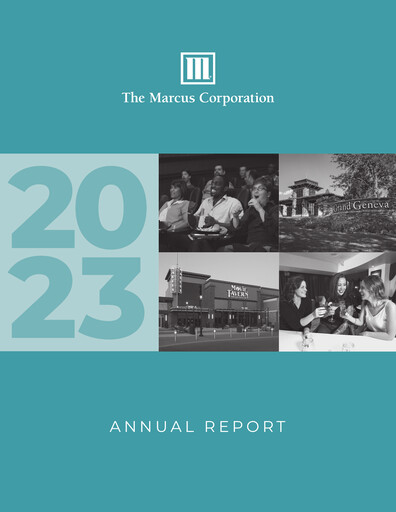 Thumbnail Marcus Corporation
 Annual Report 2023