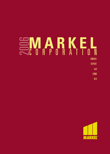 Thumbnail Markel Group Annual Report 2006