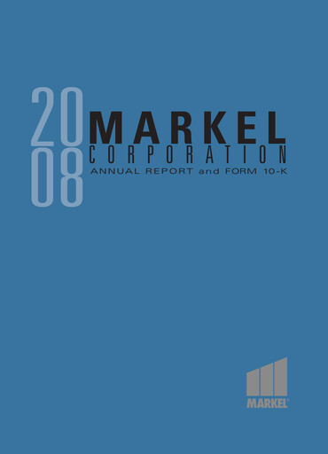 Thumbnail Markel Group Annual Report 2008