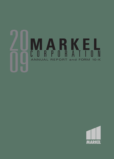 Thumbnail Markel Group Annual Report 2009