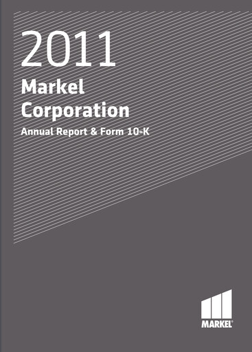Thumbnail Markel Group Annual Report 2011