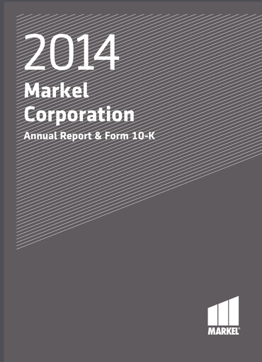 Thumbnail Markel Group Annual Report 2014