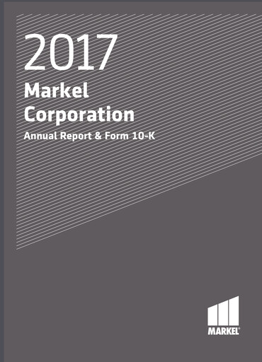 Thumbnail Markel Group Annual Report 2017