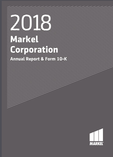 Thumbnail Markel Group Annual Report 2018