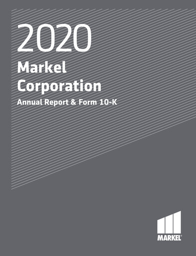 Thumbnail Markel Group Annual Report 2020