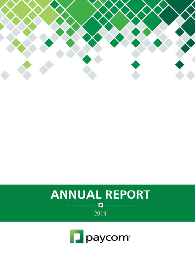 Miniature Paycom
 Rapport annuel 2014