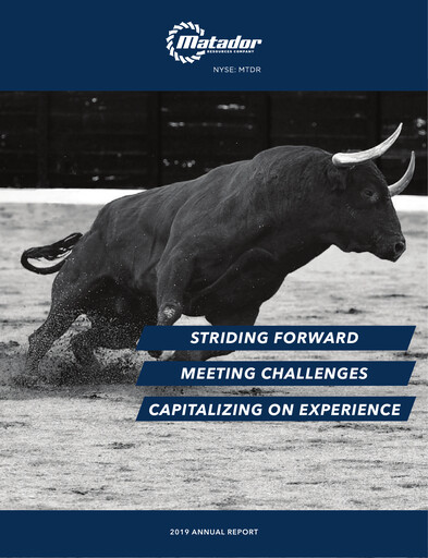 Miniature Matador Resources Rapport annuel 2019