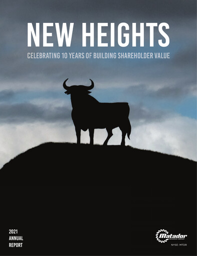 Miniature Matador Resources Rapport annuel 2021