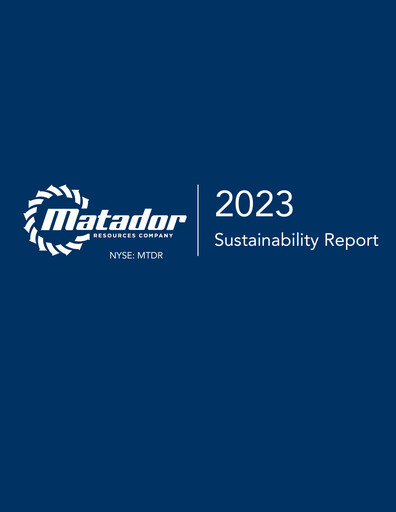 Thumbnail Matador Resources Sustainability Report 2023