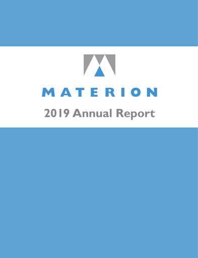 Thumbnail Materion
 Annual Report 2019