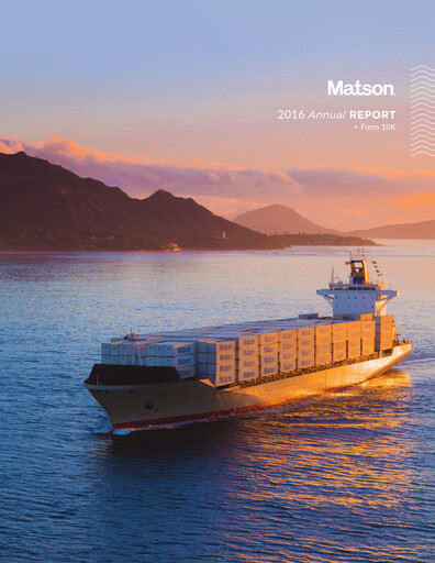 Thumbnail Matson Annual Report 2016