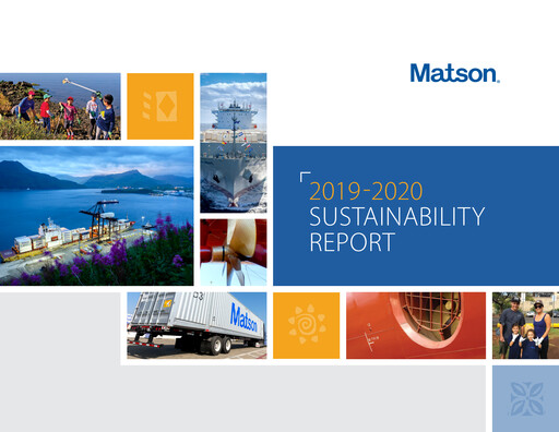 Thumbnail Matson Sustainability Report 2019-2020