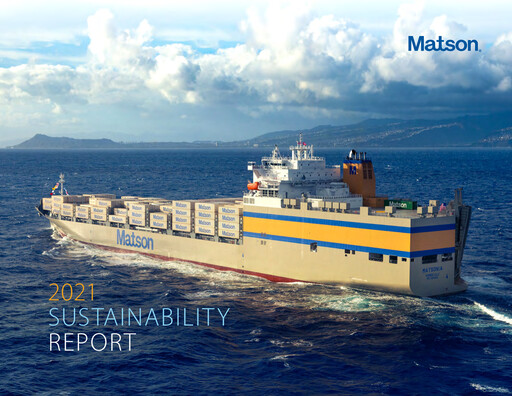 Thumbnail Matson Sustainability Report 2021