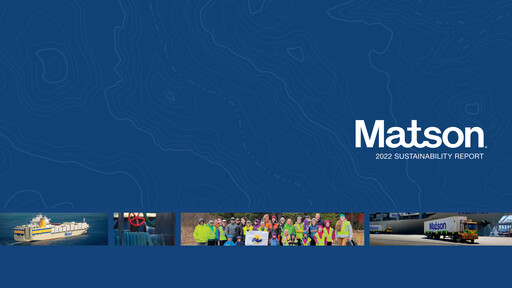 Thumbnail Matson Sustainability Report 2022