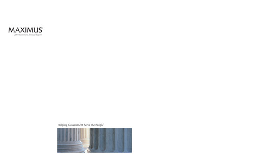 Thumbnail Maximus Annual Report 2003