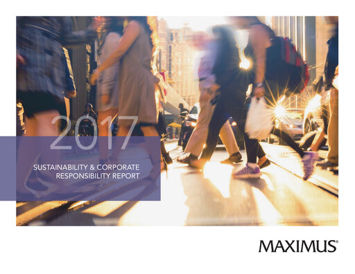 Thumbnail Maximus Sustainability Report 2017