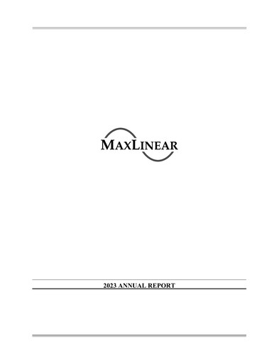 Thumbnail MaxLinear Annual Report 2023