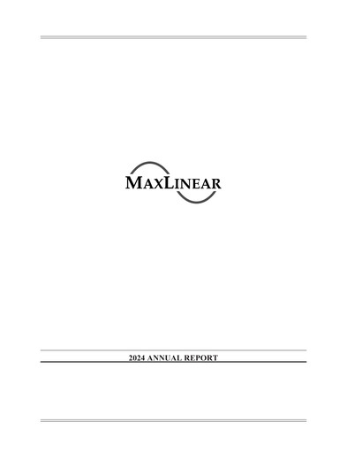 Thumbnail MaxLinear Annual Report 2024