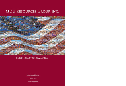Thumbnail MDU Resources
 Annual Report 2011