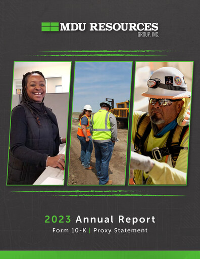 Thumbnail MDU Resources
 Annual Report 2023