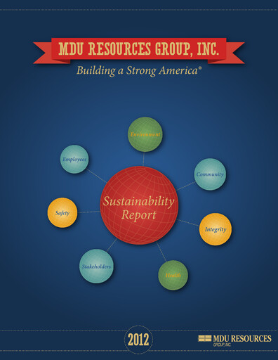 Thumbnail MDU Resources
 Sustainability Report 2012