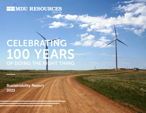 Thumbnail MDU Resources
 Sustainability Report 2023