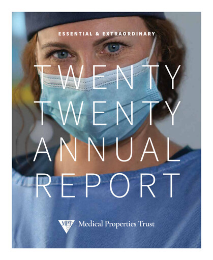 Thumbnail Medical Properties Trust
 Annual Report 2020