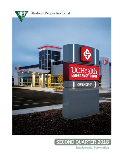 Thumbnail Medical Properties Trust
 Quarterly Report 2018-q2