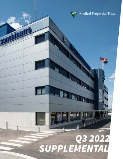 Thumbnail Medical Properties Trust
 Quarterly Report 2022-q3