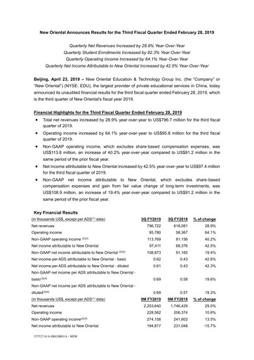 Thumbnail New Oriental Quarterly Report 2019-q3