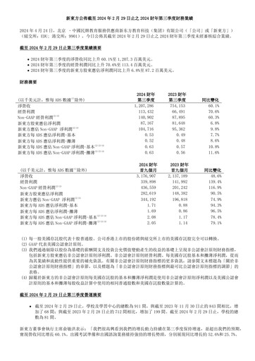 Thumbnail New Oriental Quarterly Report 2024-q3