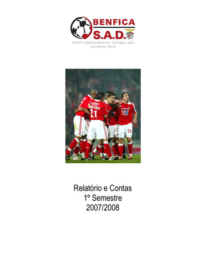 Vorschaubild Sport Lisboa e Benfica Halbjahresbericht 2007-h1