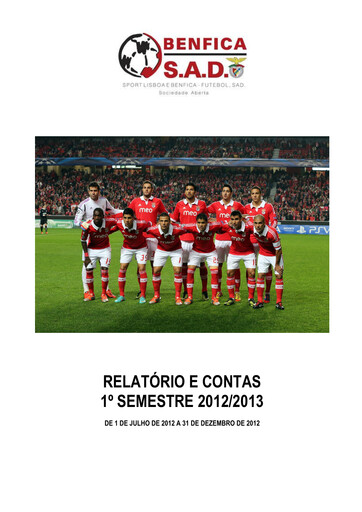 Vorschaubild Sport Lisboa e Benfica Halbjahresbericht 2012-h1