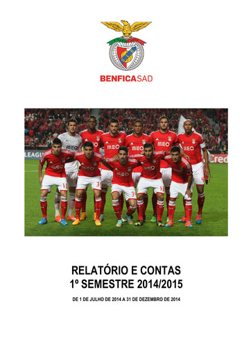 Vorschaubild Sport Lisboa e Benfica Halbjahresbericht 2014-h1