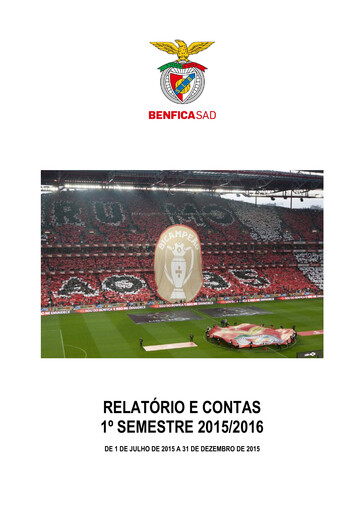 Vorschaubild Sport Lisboa e Benfica Halbjahresbericht 2015-h1